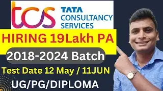Tcs Again Hiring 19LPA Package | 2018-2024 Batch Eligible | Any UG PG Freshers Apply | Tcs Nqt 2023