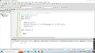 swapping two numbers using function in c | c language in hindi