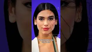 trying the ✨ PERFECT FACE ✨ on Dua Lipa ✨ #shorts