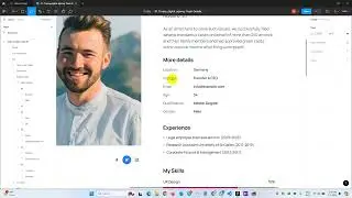 Team Details Page Class 35 Part 04 : Web Design