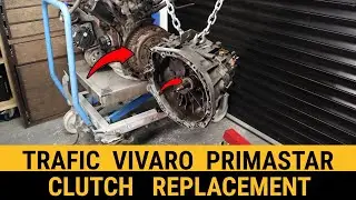 Renault Trafic, Vauxhall Vivaro & Nissan Primastar How to change Clutch & Bearing Replacement (F9Q)