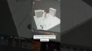 First stage of animating in Blender 