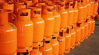 Process of producing coiled steel and producing LPG gas cylinders. Automatic gas filling line