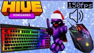 Keyboard And Mouse Sounds ASMR In Hive Skywars Christmas Edition [MCPE]