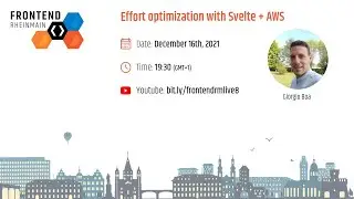 Effort optimization with Svelte + AWS