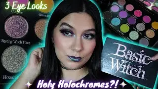 BELLA BEAUTÉ BAR BASIC WITCH PALETTE REVIEW + SWATCHES | 3 EYE LOOKS & COMPARISONS 💜✨