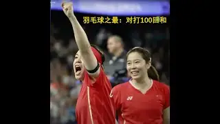 羽毛球之最：对打100回和