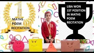 LIBA WON 1ST POSITION IN MATHS SOLO POEM RECITATION COMPETITION.