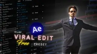 Ae like viral edit free am presets | trending ae edits |