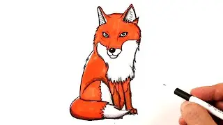 How to draw a fox