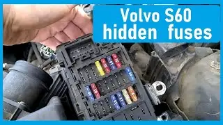 Volvo S60 XC70 Hidden fuses - radiator fan, glow plugs, etc 2001-2004