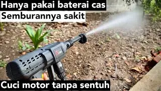 Water Jet Cleaner Miniko Cordless banyak mode semburan kencang