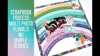 Scrapbook Process Video - Cat Layout with Rainbow / Shimelle / The Scraproom