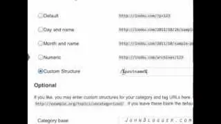 WordPress Tutorial ~ How To Configure Permalinks