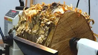 Woodturning:  Yellow Birch Pedestal Box