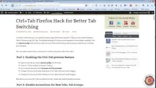 Ctrl+Tab Firefox Hack for Better Tab Switching