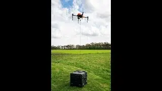 DJI M100 drone powered by Cable-Copter