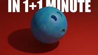 How to create a Bowling ball in 1+1 in Blender Tutorial