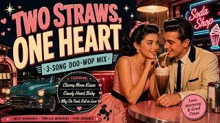 Two Straws, One Heart 💘 | 3-Song Doo-Wop Mix | Cherry Moon Kisses, Candy Heart Baby & More