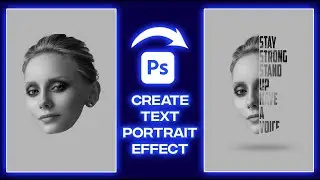 Create Text Portrait Effect in Photoshop 