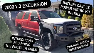 “Red Rhino” 00 7.3 Excursion Part 1 - Battery Cable kit & Power Distribution Fuse Box kit Install