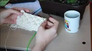 Model tricotat cu bobite - bobble stitch