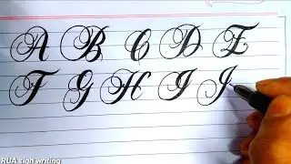 How to write in Fancy Calligraphy Alphabets | Calligraphy Capital letters AtoZ