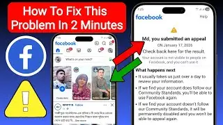 How to Solve You Submitted an Appeal Facebook Problem (2026) | FB Submitted an Appeal Problem Solved