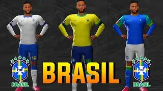 KITS BRASIL 🇧🇷👕-DLS22 ⚽🎮||FIFA QATAR 🇶🇦 WORLD CUP🌎🏆||DREAM LEAGUE SOCCER🟡⚫