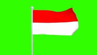 free green screen footage indonesia flag