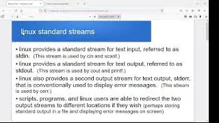 Standard input, error, and output streams in linux and C++