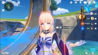 2.1 Abyss Floor 12 (9-star clear), Hutao c1, Kokomi Prototype Amber DPS