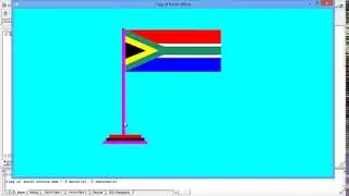 Flag of South Africa - OpenGL Projects