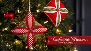 Gift Idea! Cathedral Window Ornaments | a Shabby Fabrics Spotlight