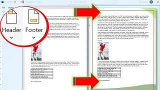 Custom Headers and Footer in Microsoft Word