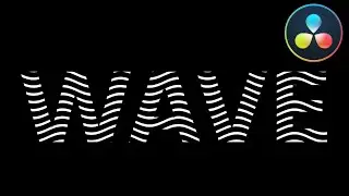 Text Wave Animation Tutorial in DaVinci Resolve