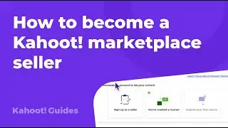 How to become a Kahoot! marketplace seller