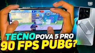 Tecno Pova 5 Pro 5G Pubg Test🔥 | Heating🥵 | Pubg 90 Fps Test?❤️
