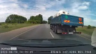 а/д А-151 Цивильск-Ульяновск опасный обгон.