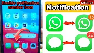 How to enable notification number icon in android | notification badge