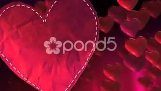 Valentines Heart Loop 1 - After Effects - Cinema 4D - Stock Footage