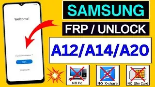 All Samsung Galaxy Frp Bypass A12/A14/A20 | Without PC Android 11/12 | Google Lock Unlock