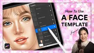 Procreate Easy Tutorial: How to Use a Face Template 🎨