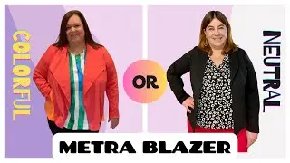 Metra Blazer: Bold Hues vs a Classic Neutral – A Fun Collab! #sewingcollab