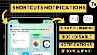 How To Turn Off Shortcuts Notifications iPhone In iOS 14.4