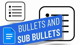 How to Add Bullet and Sub Bullet Points List in Google Docs
