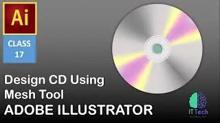 How to make CD in adobe illustrator | Mesh Tool  - 