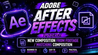 After Effects Beginner Tutorial in Hindi | New Composition From Footage | 03 | Video Editing