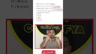 AYT COĞRAFYA SORU ÇÖZÜMÜ❗️     