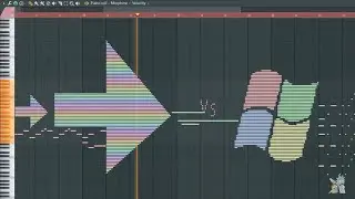 Rainbow vs Windows XP - MIDI Art